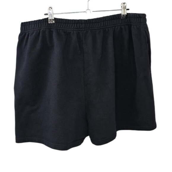 Brunette The Label Womens Sweat Shorts, Black, Pull On, Lounge,Plus Size 3XL/4XL - Picture 1 of 8